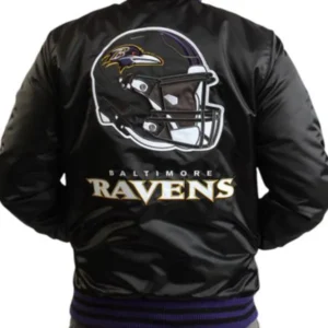 NFL Baltimore Ravens Unisex Black Varsity Jacket