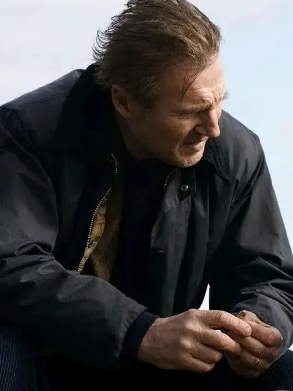Liam Neeson In The Land Of Saints And Sinners Blue Jacket