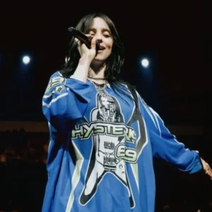 Billie Eilish Hit Me Hard And Soft Tour Miami Blue Jersey