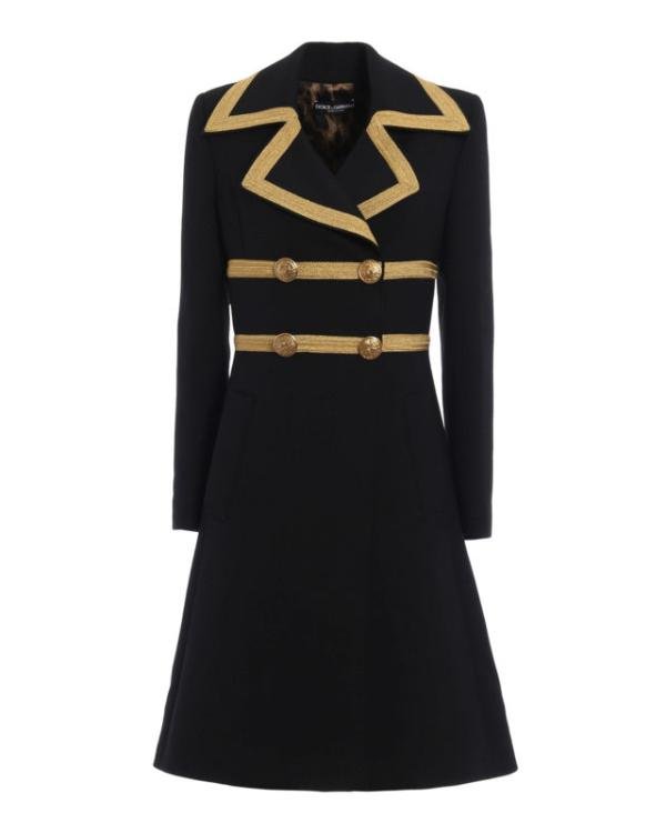 The Today Show 2025 Savannah Guthrie Metallic-Trim Black Coat