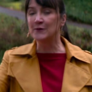 Murder In A Small Town S02 Ellie Harvie Yellow Trench Coat