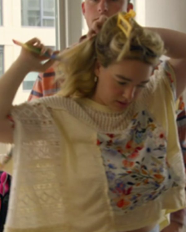 Baylen Out Loud S02 Baylen Dupree Yellow Floral Sweater