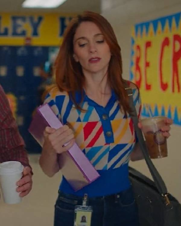 English Teacher S02 Stephanie Koenig Multicolor Sweater