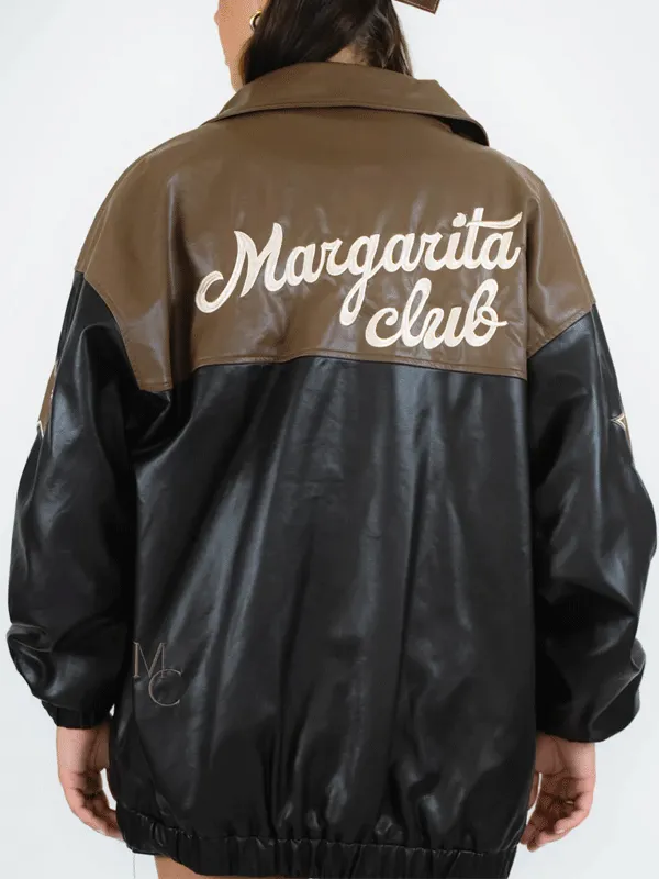 Major League Margarita Club Oversized Leather Jacket