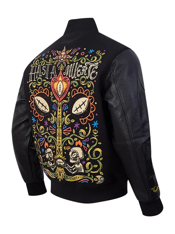 NFL Mexico Until Death Collage Varsity Jacket - Image 2