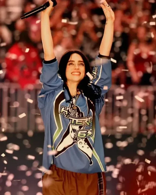 Billie Eilish Hit Me Hard And Soft Tour Miami Blue Jersey - Image 2