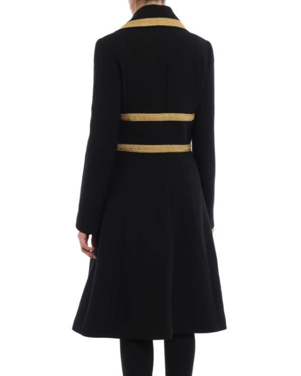 The Today Show 2025 Savannah Guthrie Metallic-Trim Black Coat - Image 2