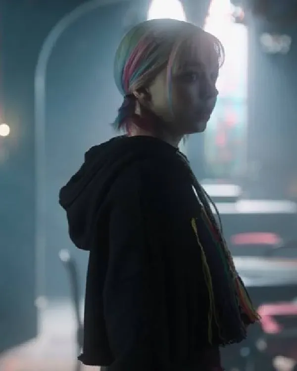 Wednesday Emma Myers Cropped Hoodie