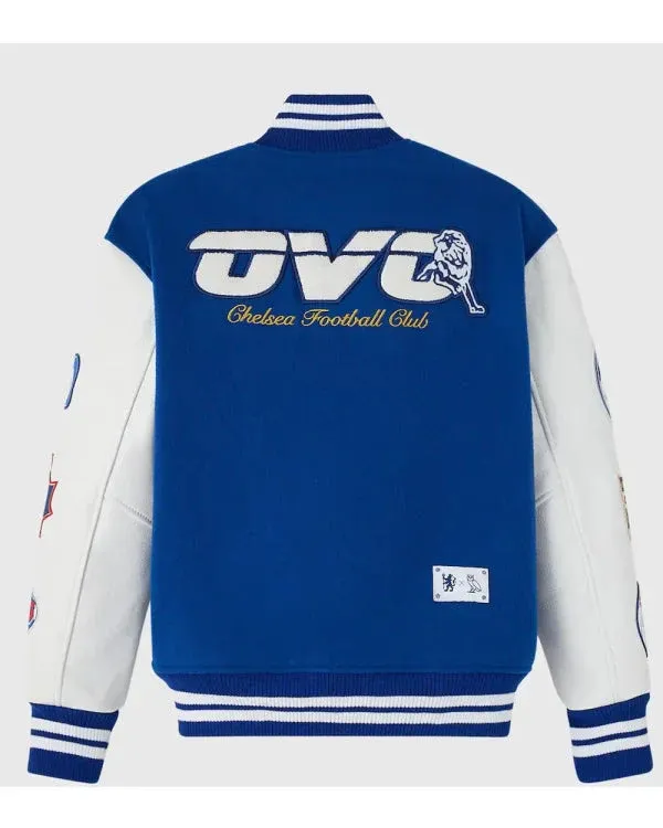 Chelsea FC Varsity Blue And White Jacket
