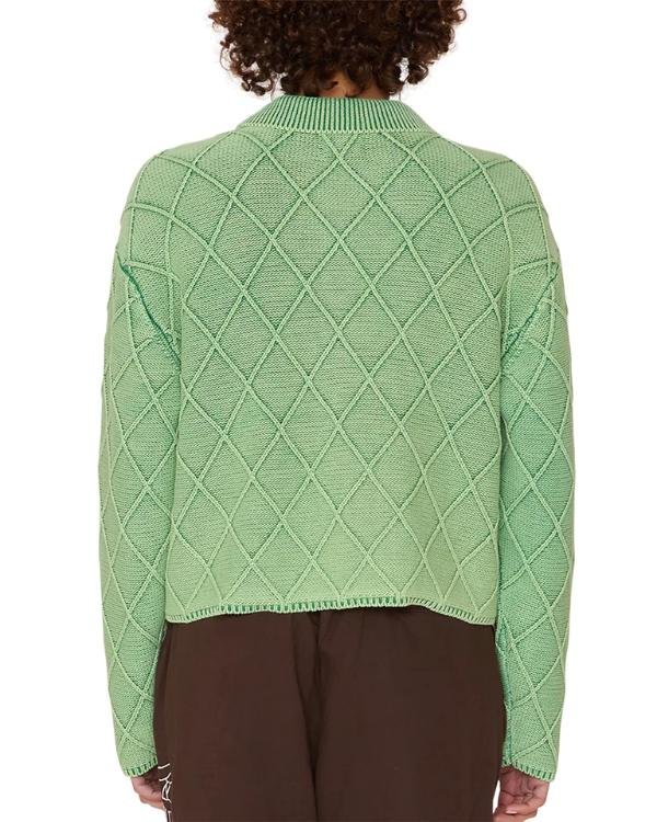 Heartland S19 Baye McPherson Green Diamond Knit Cardigan