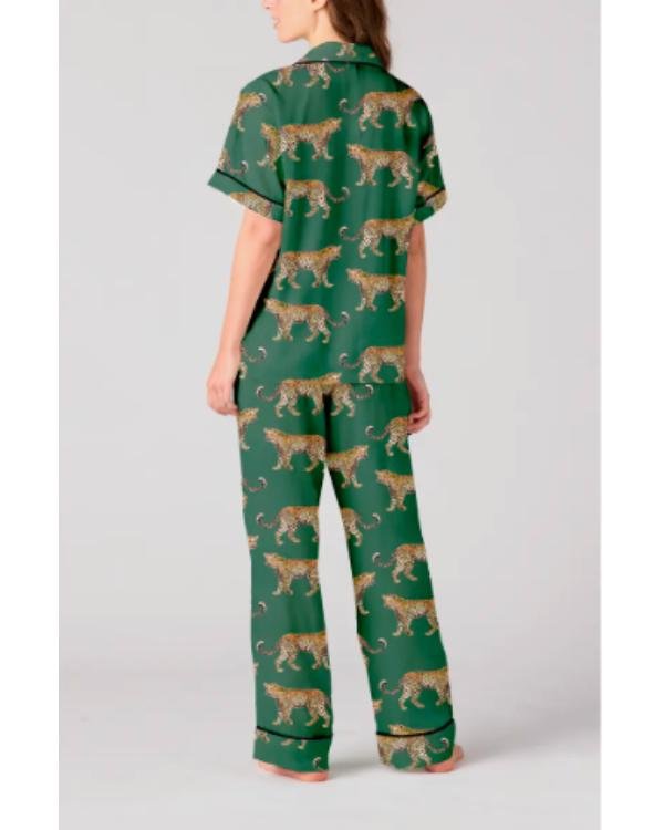 Matlock S02 Skye P. Marshall Green Leopard Print Pajamas