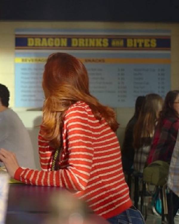 English Teacher S02 Stephanie Koenig Striped Cardigan