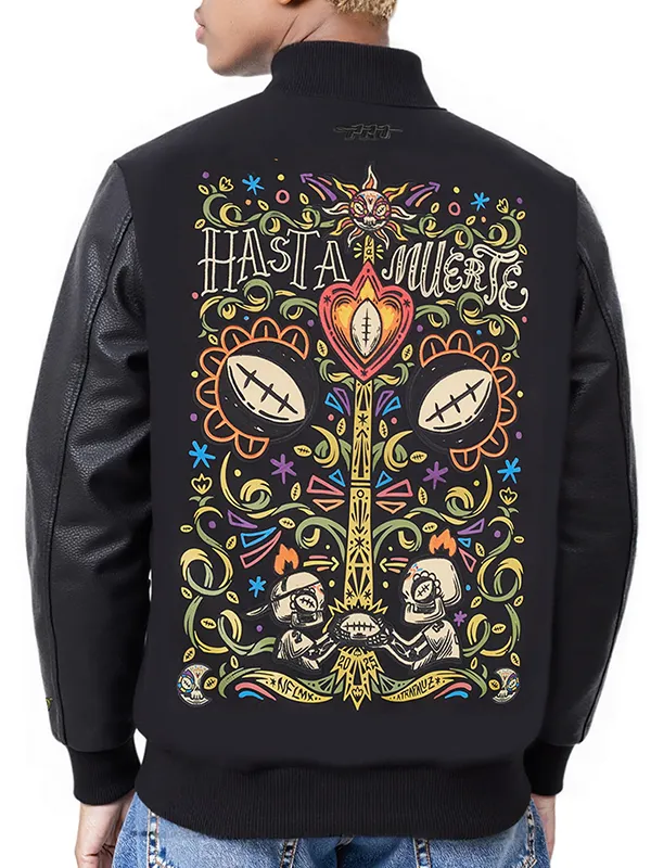 NFL Mexico Until Death Collage Varsity Jacket - Image 4