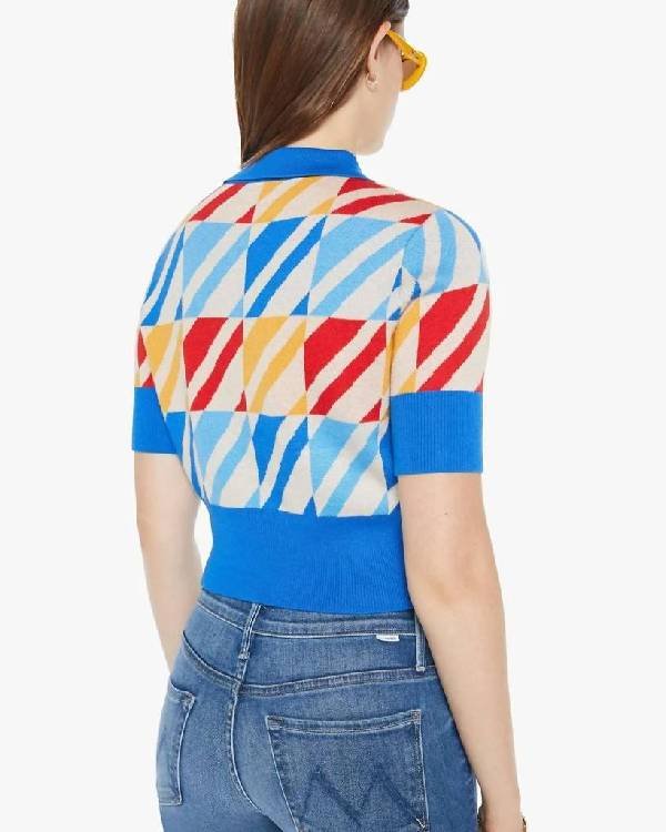 English Teacher S02 Stephanie Koenig Multicolor Sweater - Image 4