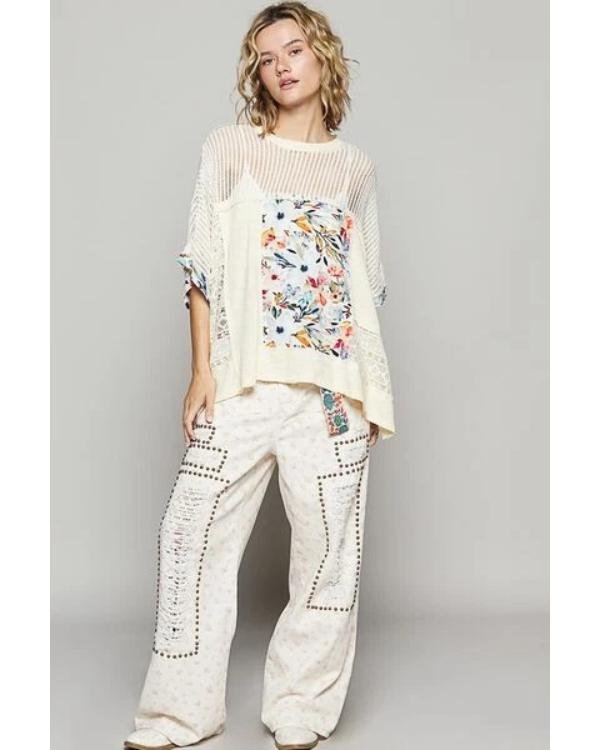 Baylen Out Loud S02 Baylen Dupree Yellow Floral Sweater