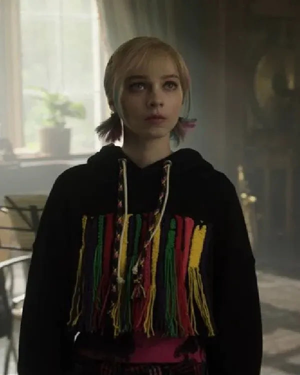 Wednesday Emma Myers Cropped Hoodie