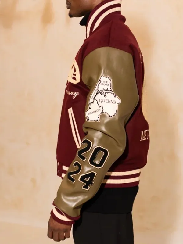 New York Winning Team Letterman Varsity Jacket