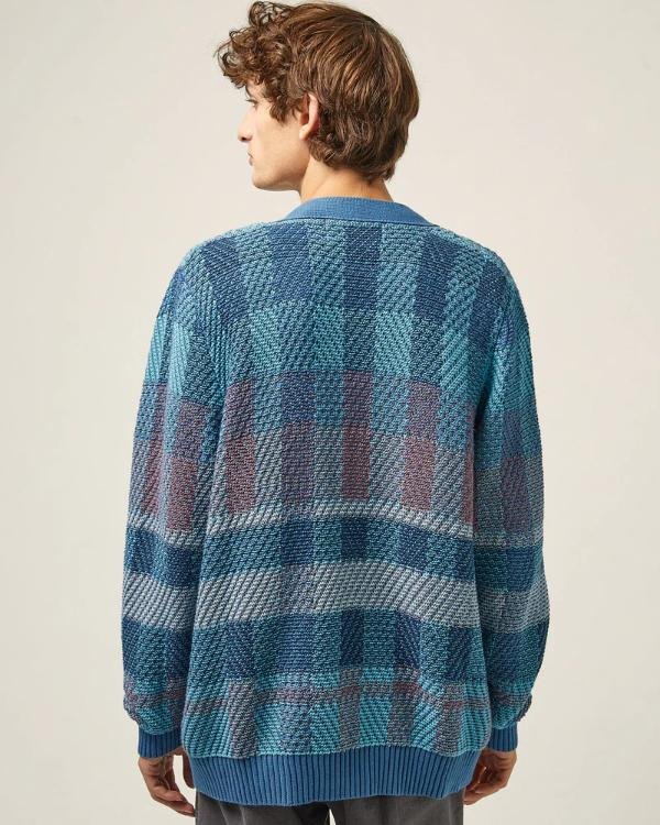 Elsbeth S03 Ben Levi Ross Blue Plaid Cardigan