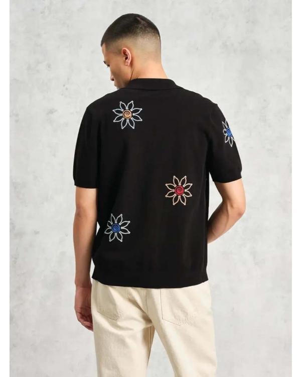 The Kelly Clarkson Show David Archuleta Floral Embroidered Shirt