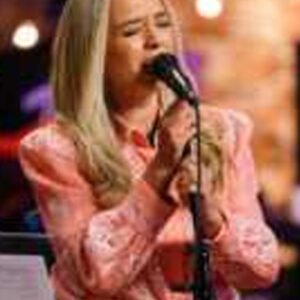 The Voice S28 Leyton Robinson Pink Printed Shirt