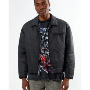 The Voice S28 Emmanuel Ray Black Washed Nylon Jacket