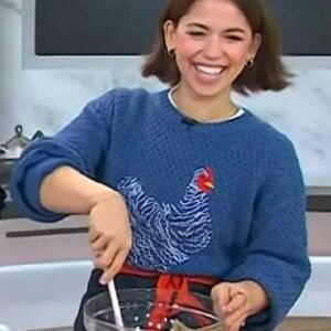 Today Molly Yeh Chicken Printed Sweater