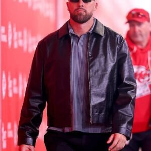 Travis kelce Chiefs Game Leather Jacket