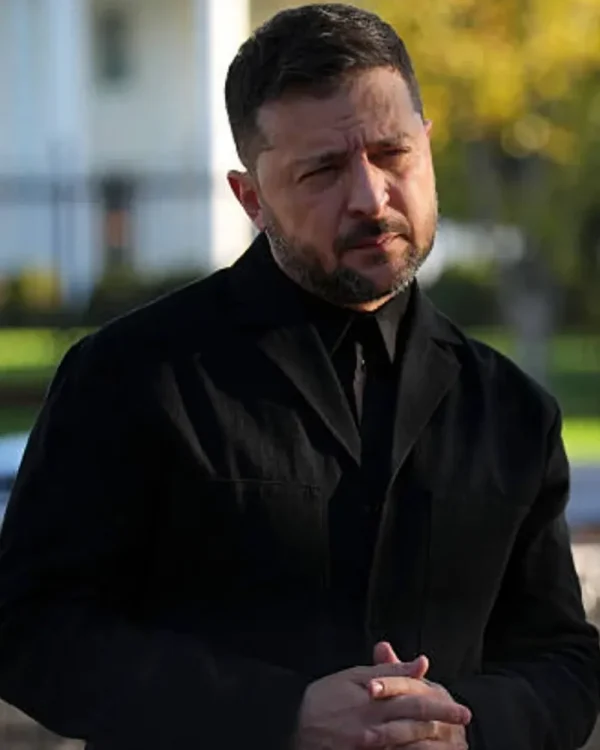 Volodymyr Zelensky White House 2025 Black Blazer