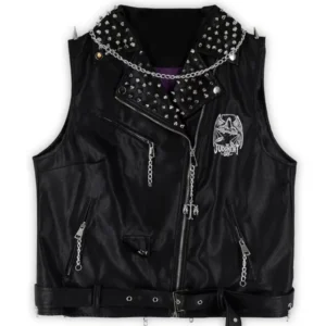 WWE Rhea Ripley Autographed Judgment Day Leather Vest