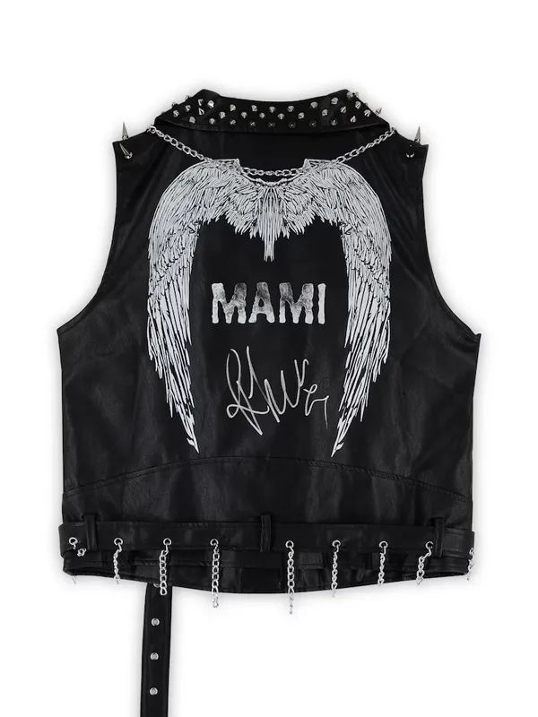 WWE Rhea Ripley Autographed Judgment Day Leather Vest
