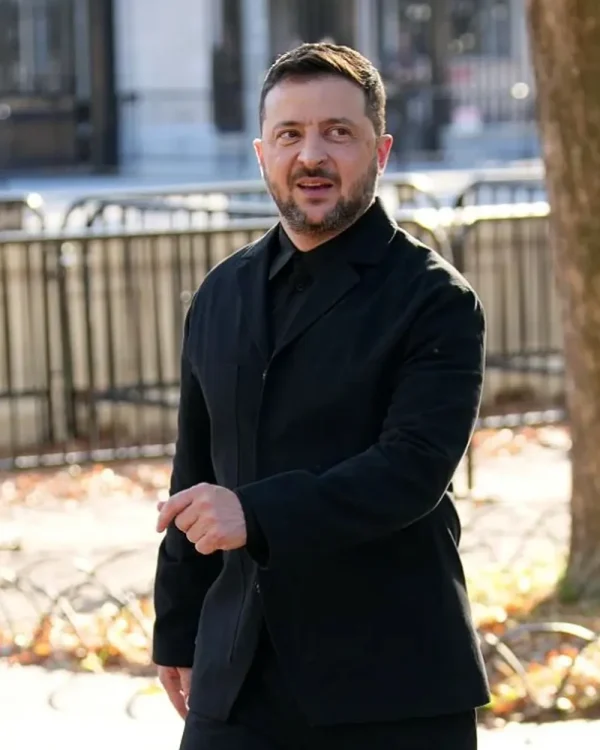 Volodymyr Zelensky White House 2025 Black Blazer