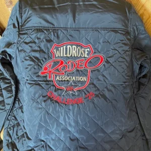 Wildrose Rodeo Association Grey Quilted Jacket