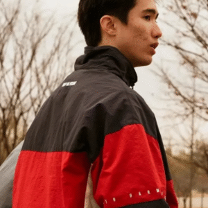 Qt8 Garments Red & Black Track Jacket