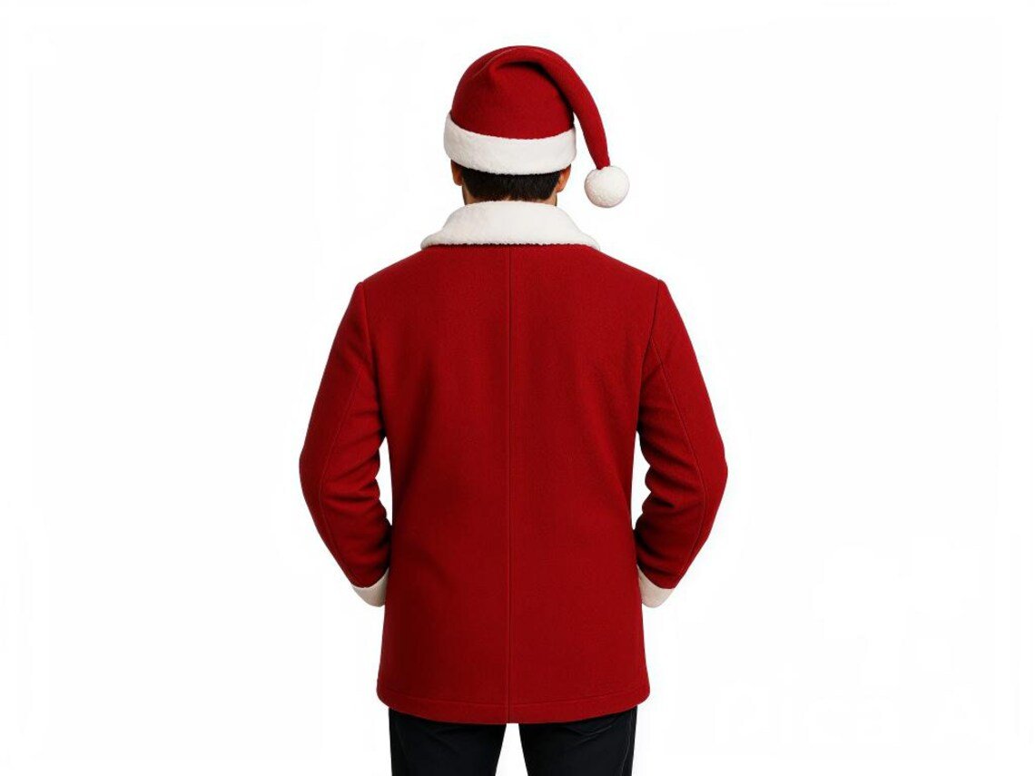 Santa Style Winter Jacket with Free Cap