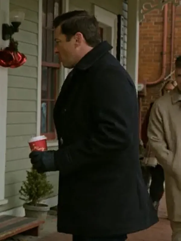 A Newport Christmas Wes Brown Wool Pea Coat