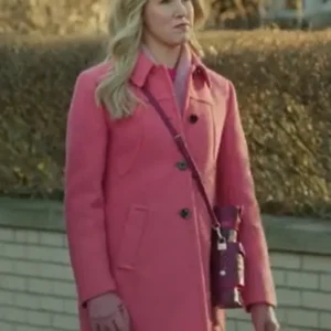 A Newport Christmas Ginna Claire Mason Pink Wool Coat