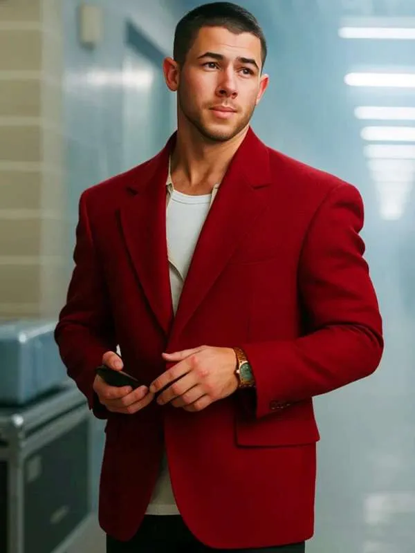 A Very Jonas Christmas Jonas Red Blazer