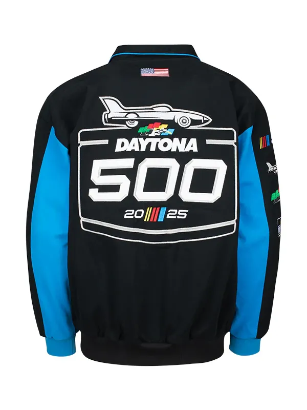 2025 Daytona 500 Black Twill Cotton Jacket