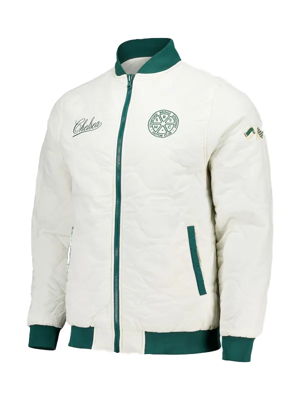 Chelsea Speedway Reversible Green Bomber Jacket - Image 3