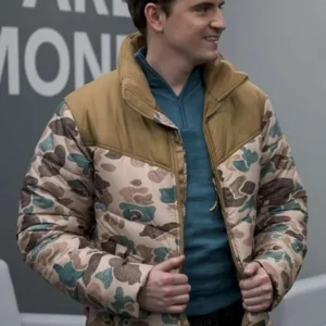 Colin Hughes Ted Lasso Camo Puffer Jacket