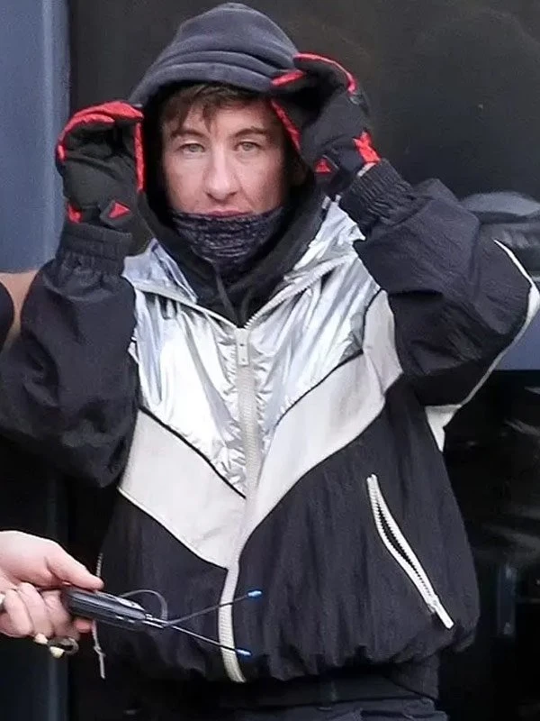 Crime 101 Barry Keoghan Track Biker Jacket