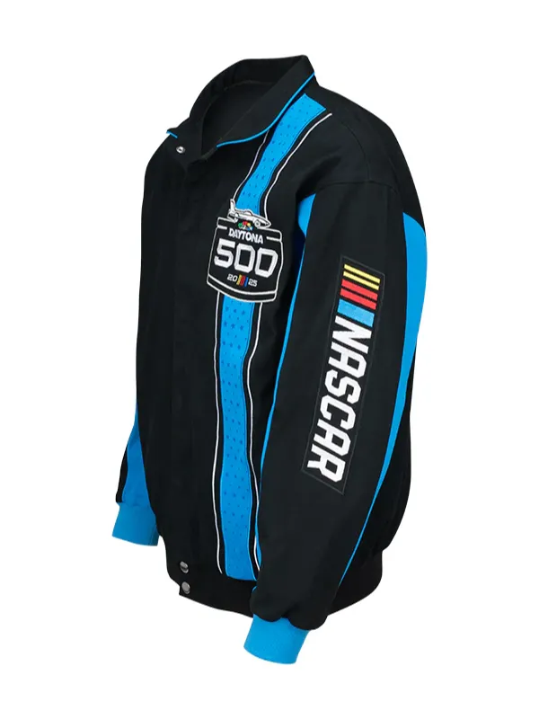 2025 Daytona 500 Black Twill Cotton Jacket