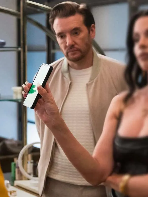 Elsbeth S03 Jason Butler Harner Beige Bomber Jacket