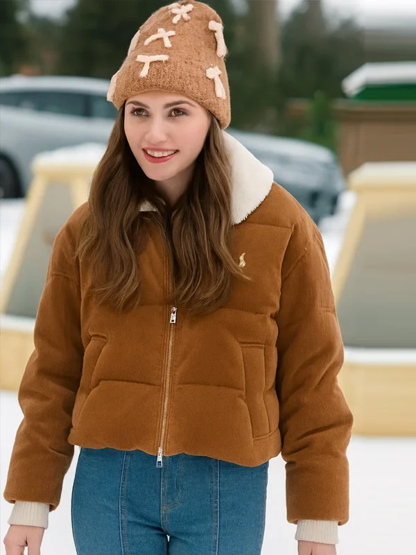 A Merry Little Ex-Mas Emily Hall Brown Corduroy Jacket
