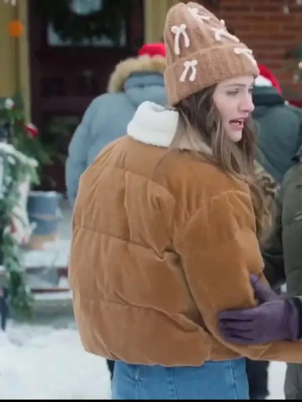 A Merry Little Ex-Mas Emily Hall Brown Corduroy Jacket