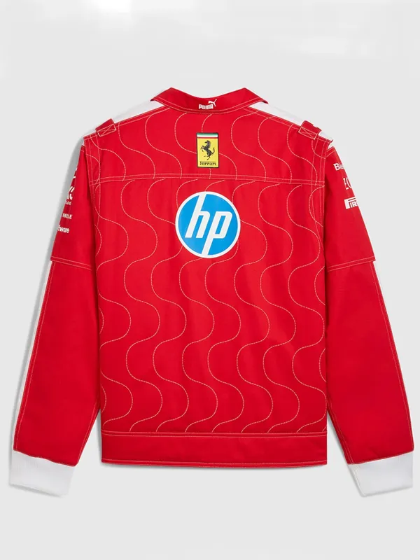 F1 Scuderia Ferrari 2025 Team Red Monza Jacket