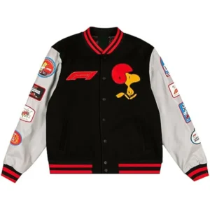 F1 Las Vegas Grand Prix x Peanuts Varsity Jacket