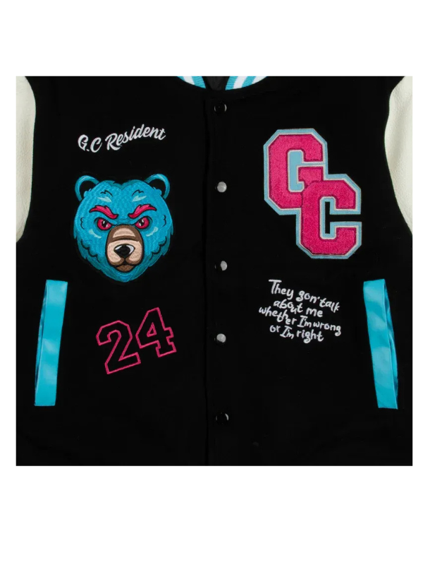 Gag City Black Varsity Jacket