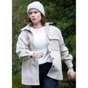 Kate Mara The Astronaut Off White Wool Jacket