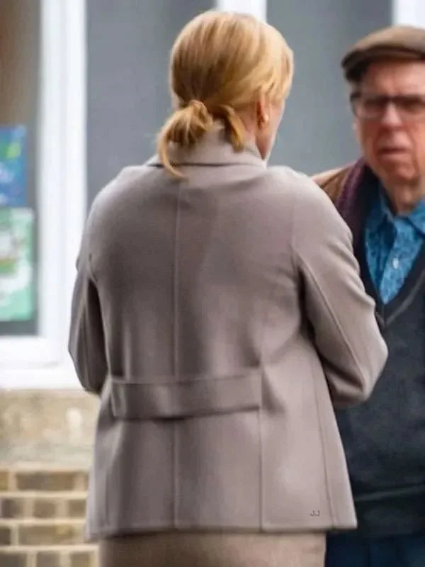 Goodbye June Kate Winslet Beige Wool Coat